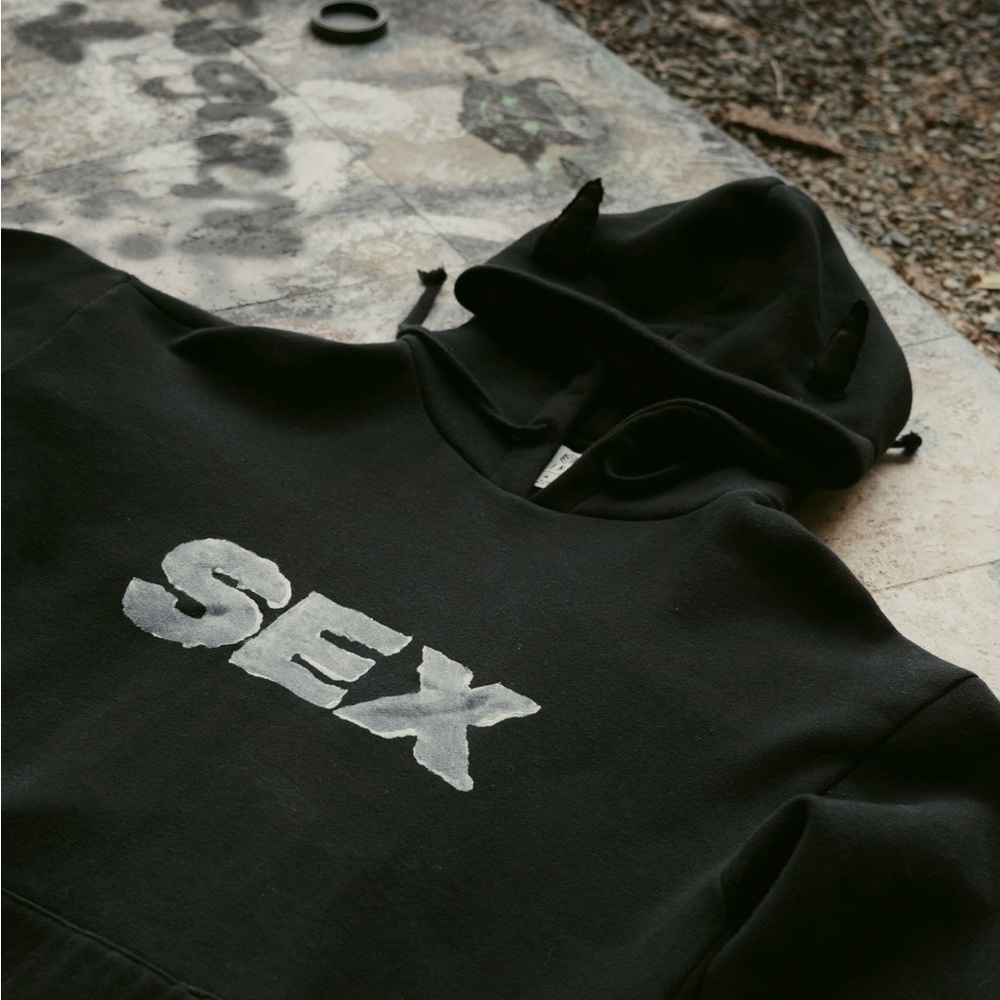 Black $xx* horns hoodies